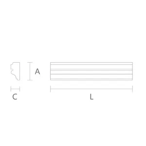 Universal relief moulding from solid wood - 1