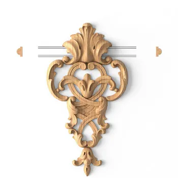 Openwork furniture applique, Antique-style floral onlay