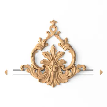 Carved Center Onlays, Decorative Floral Onlays