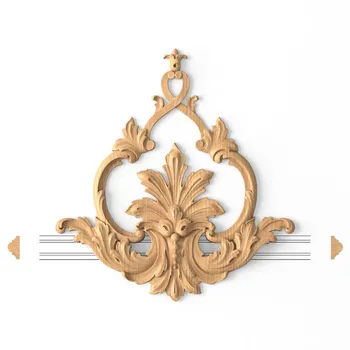 Antique-style floral onlay, Ornate furniture onlay