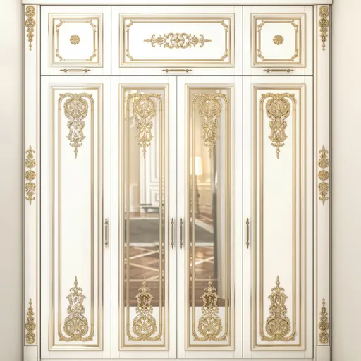 Wood Millwork carved onlays for kitchen cabinets 