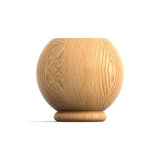 MN-024 Bun feet for furniture hardwood flat platform onion shape Classic
