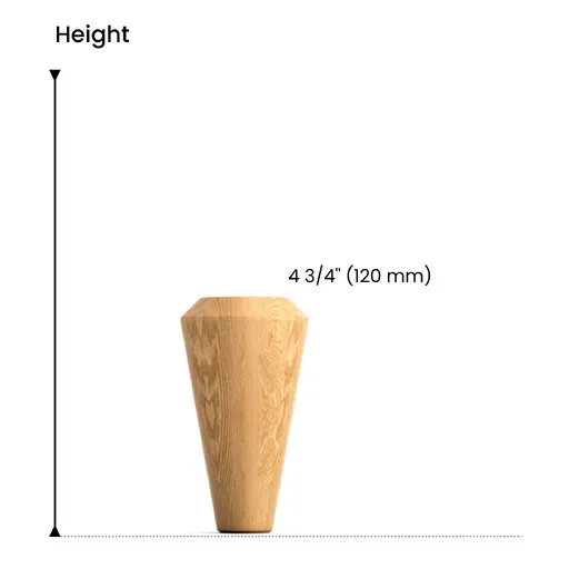 Conical minimalist furniture feet 