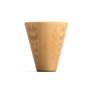 Embodying Hans Wegner's aesthetic of minimalism, these wooden furniture legs in the shape of cones o..