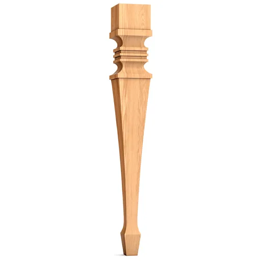 MN-104 Vintage table legs with reeded top and spade foot