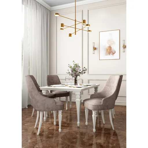 MN-104 Vintage wood table legs with reeded top and spade