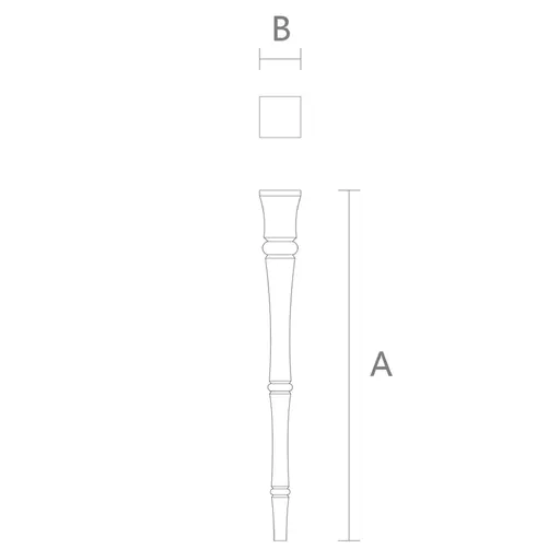 Large unique table legs segmented classic style