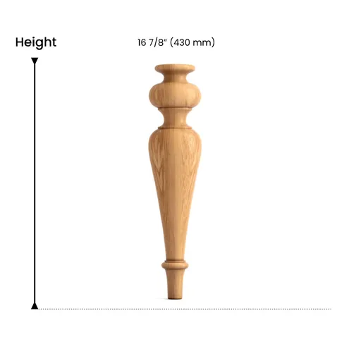 MN-117 Spindle table legs french country style from oak