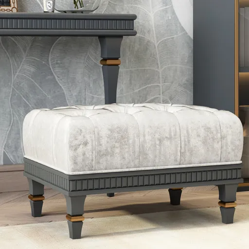 Square top furniture feet Classic style for chests oak