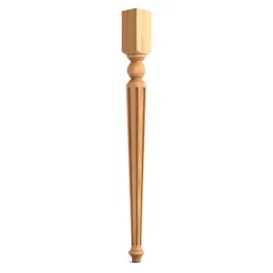 Antique bar height table legs reeded with square top (1 PC) Antique bar height table legs reeded with square top (1 PC)