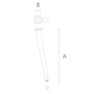 Tapered easy installation round table legs quiet luxury