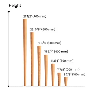 Hardwood round custom table legs quiet