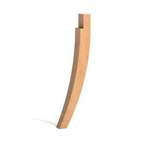 Square sabre legs for low chair from oak