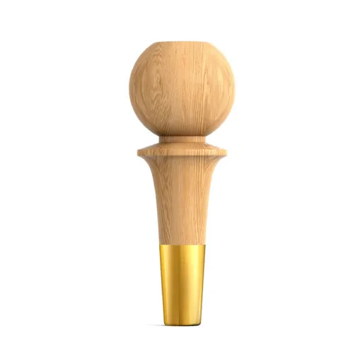 MN-199 Fancy furniture feet with golden tips oak