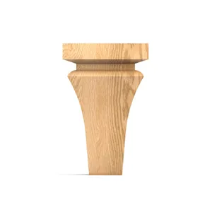 MN-204 Pedestal furniture feet vintage beech - 1