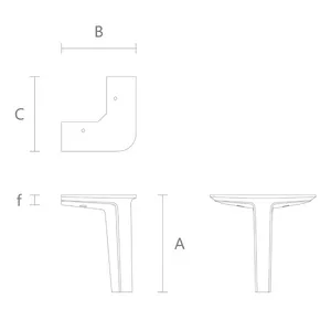 Custom easy installation bracket feet for furniture