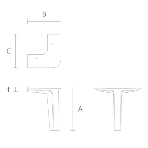 Custom easy installation bracket feet for furniture