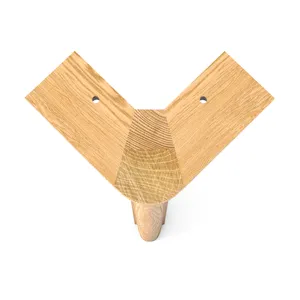 Wood installation bracket feet for furniture