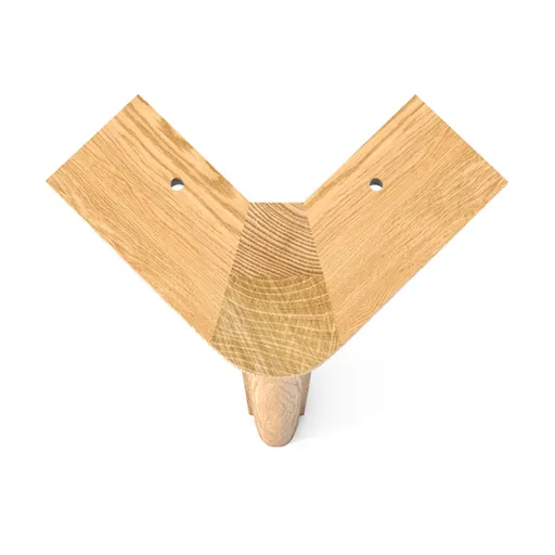 Wood installation bracket feet for furniture