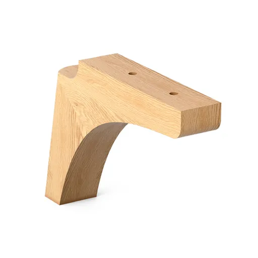 Splayed arched bracket feet for furniture