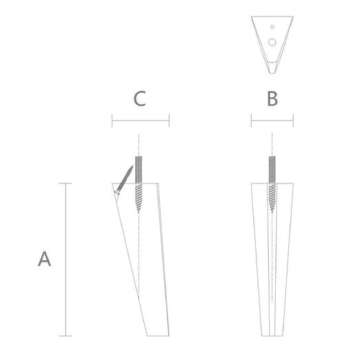 Tapered peg legs for furniture