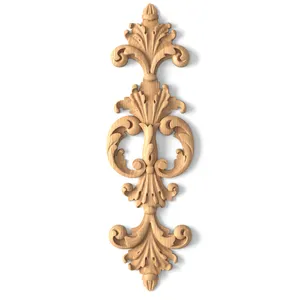 Small Classical Acanthus Wood Pendant Applique