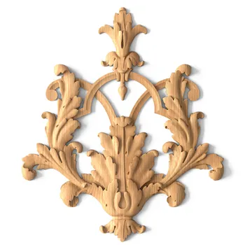 Vintage carved acanthus onlay 