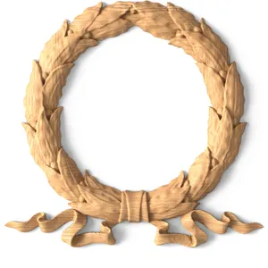 Empire style onlay, Carved oak laurel wreath onlay This hand-carved wooden onlay is made in a beautiful Empire style. The product is presented in the f..
