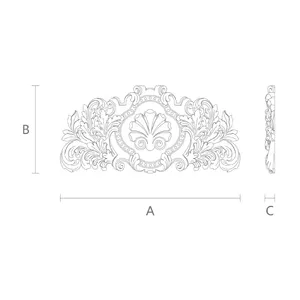 wood decorative shield with a shell