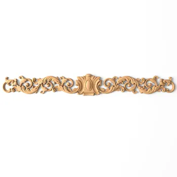 Carved Cartouche Onlay, Decorative Scroll Applique