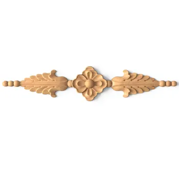 Carved Wooden Roses Onlay, Relief Floral Applique