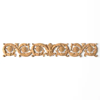 Hardwood vintage center, Large acanthus applique 