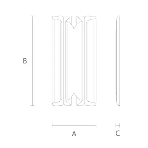 horizontal ribbon wood applique classical style - 1