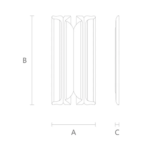 horizontal ribbon wood applique classical style - 1