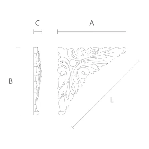 wood carving applique baroque style