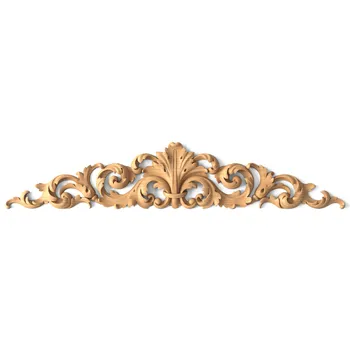 Oversized Pierced Victorian Furniture Crown with Acanthus