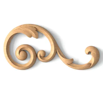 Classical Decorative Scrolled Onlay, Right