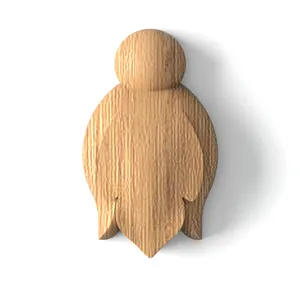 Miniature flower bud onlay from solid wood