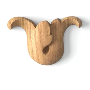 Carved Bell Flower Onlay, Miniature Beech Onlay