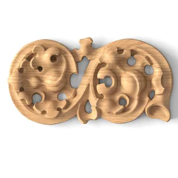 Medium Solid Wood Decorative Onlays, Right Medium Solid Wood Decorative Onlays, Right