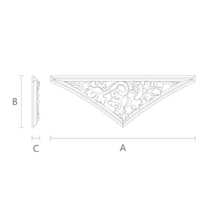 N-350L Left Framed Wooden Corner