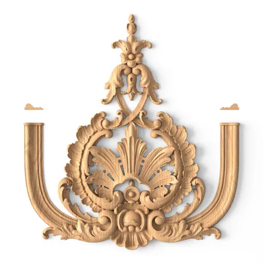 N-382 Ornamental applique with floral motifs