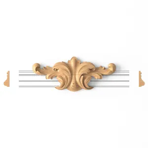 Acanthus appliques for mouldings from beech