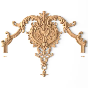 Floral Applique Wall Panelling with Shell and Palmettes