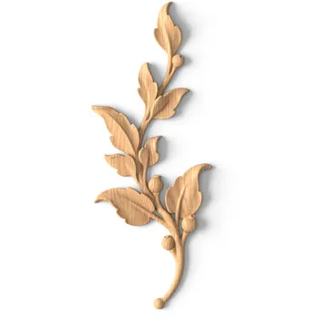 Ornate floral branch interior onlay, Right Ornate floral branch interior onlay, Right