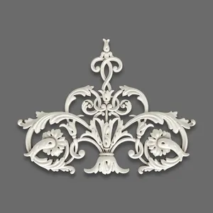 Ornate bell flower bouquet appliques Ornate bell flower bouquet appliques
