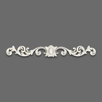 Long Scroll Cartouche Onlay for Cabinets - Decorative Interior Trim