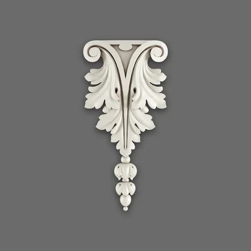 NPU-197 Classical acanthus leaf drop onlay for walls