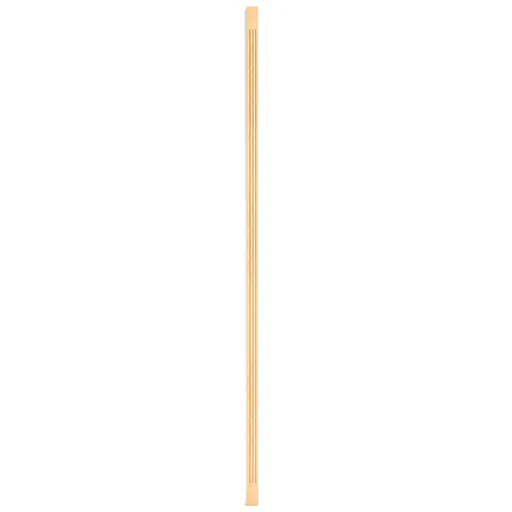 Decorative fluted pilaster natural wood