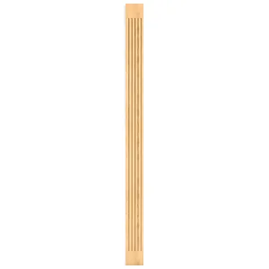 oak fluted pilaster is made in the canonical Classic style